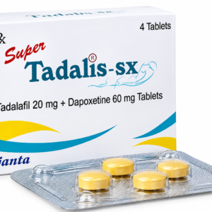Super Tadalis SX Tablets (Tadalafil 20mg + Dapoxetine 60mg)