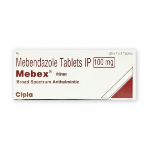 Mebendazole 100mg (Mebex) tablets